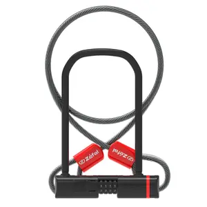 Combination bike lock with cable and clip holder - Zefal K-Traz U13 A Sold Secure Niveau Silver image-0