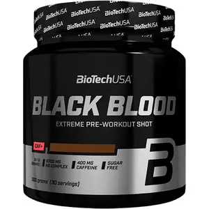 10er Pack Gläser Booster Biotech USA black blood caf + - Cola - 300g image-0