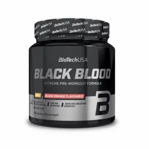 10er Pack Gläser Booster Biotech USA black blood nox + - Orange sanguine - 330g image-0