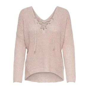 Women's sweater Only Peyton lace up image-0