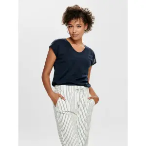 Frauen-T-Shirt Only Silvery manches courtes col V lurex image-2
