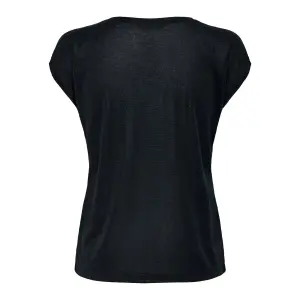 Frauen-T-Shirt Only Silvery manches courtes col V lurex image-3