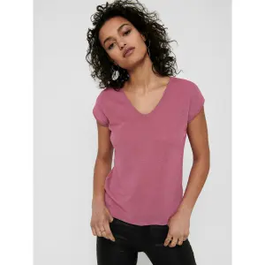 Women's T-shirt Only Silvery manches courtes col V lurex image-3