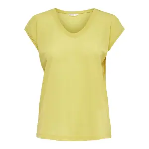 Frauen-T-Shirt Only Silvery manches courtes col V lurex image-0