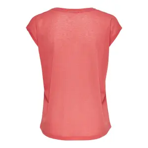 Women's T-shirt Only Silvery manches courtes col V lurex image-1