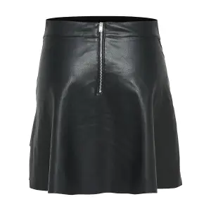 Women's skirt Only Emma imitation cuir frill image-1