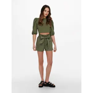 Women's shorts Only onlsmilla stripe belt image-2