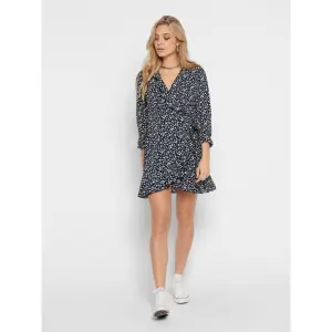 Γυναικείο φόρεμα Only Carly wrap manches longues image-3