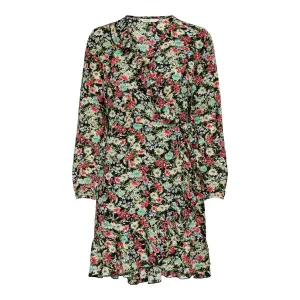 Frauenkleid Only Carly wrap manches longues image-0