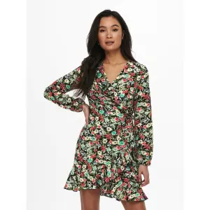 Frauenkleid Only Carly wrap manches longues image-1