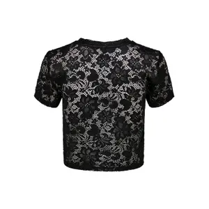 Women's short sleeve crop top Only onlalba image-3