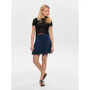 Women's short sleeve crop top Only onlalba image-2