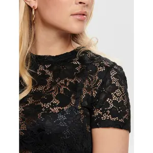 Women's short sleeve crop top Only onlalba image-5