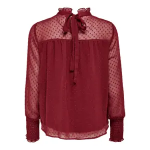 Women's long sleeve T-shirt Only onlsanny dobby image-4