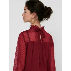 Women's long sleeve T-shirt Only onlsanny dobby image-6