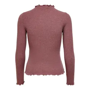 T-shirt femme Only Emma manches longues col montant image-1