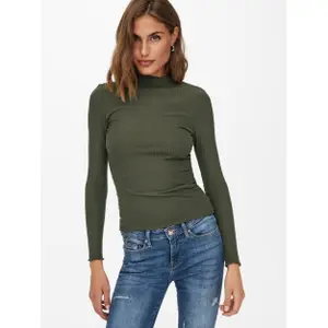 Frauen-T-Shirt Only Emma manches longues col montant image-3