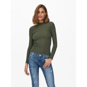 Frauen-T-Shirt Only Emma manches longues col montant image-4