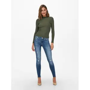Frauen-T-Shirt Only Emma manches longues col montant image-5