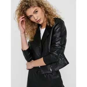 Women's jacket Only onlenya biker image-5