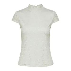 T-shirt för kvinnor Only onlalba laces image-0