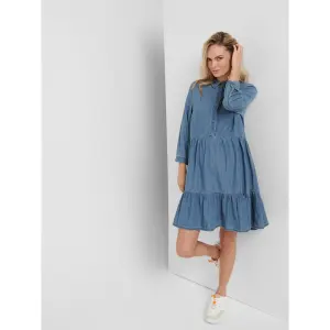 Damen-Jeanskleid Only Enya life manches 3/4 image-3