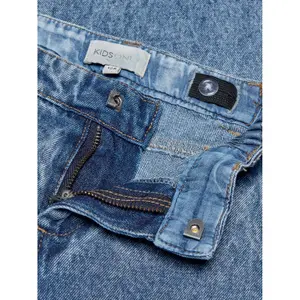Girl's cropped jeans Only kids konlisa wide image-2