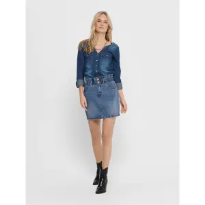 Φούστα γυναικεία Only Millie life mini paper skirt image-1