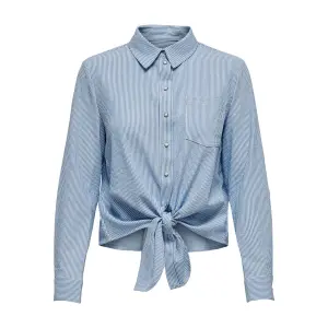 Chemise Only Lecey manches longues femme stripe knot image-0