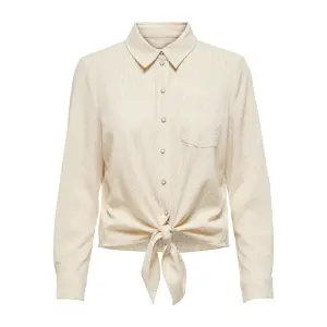 Hemd Only Lecey manches longues femme stripe knot image-0