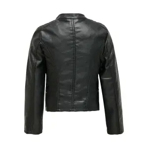 Girl's jacket Only kids Freya imitation cuir biker image-1