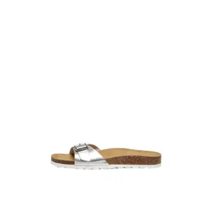 Pantoletten für Damen Only Metallic Leather Slip On image-0