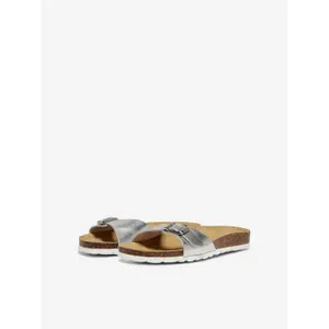 Pantoletten für Damen Only Metallic Leather Slip On image-1