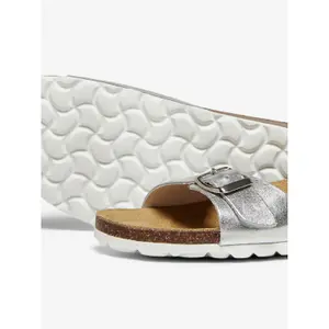 Pantoletten für Damen Only Metallic Leather Slip On image-4
