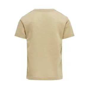 Girl's T-shirt Only kids manches courtes Silvery image-1