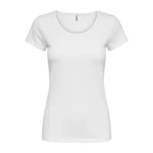 Damen-T-Shirt Only Kurzärmelig Live love life Rundhalsausschnitt