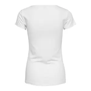 Women's T-shirt Only manches courtes Live love life col rond image-4