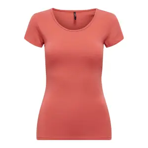 Frauen-T-Shirt Only manches courtes Live love life col rond image-0