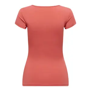 Frauen-T-Shirt Only manches courtes Live love life col rond image-4