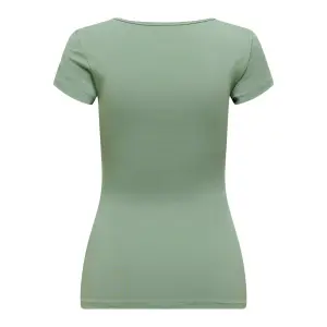 Frauen-T-Shirt Only manches courtes Live love life col rond image-4