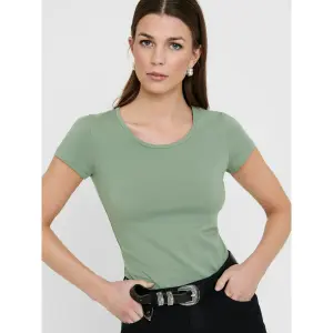 Frauen-T-Shirt Only manches courtes Live love life col rond image-3