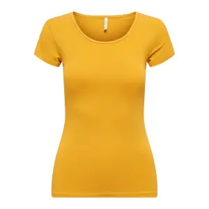 Frauen-T-Shirt Only manches courtes Live love life col rond image-0