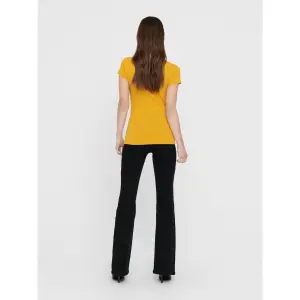 Frauen-T-Shirt Only manches courtes Live love life col rond image-5
