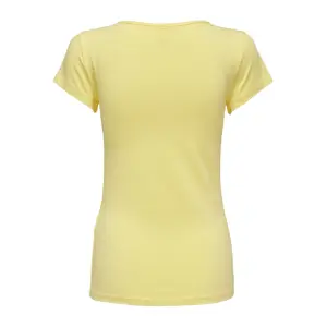 Frauen-T-Shirt Only manches courtes Live love life col rond image-1