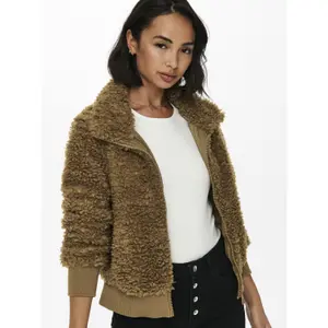 Women's bomber jacket Only onlellie sherpa image-2