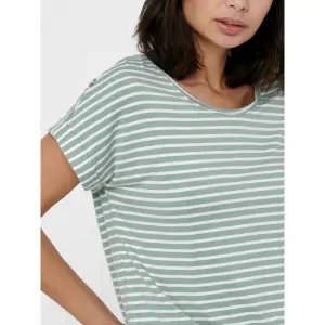 Women's T-shirt Only Moster stripe col rond image-6