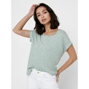 Women's T-shirt Only Moster stripe col rond image-2