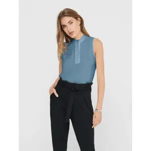 Women's sleeveless T-shirt Only onlmimi life wovens image-1