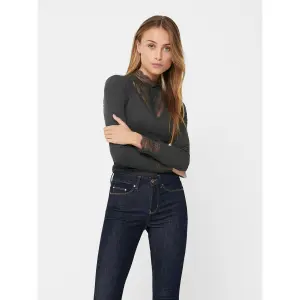 Frauen Top Only Tilde manches longues col montant lace image-1