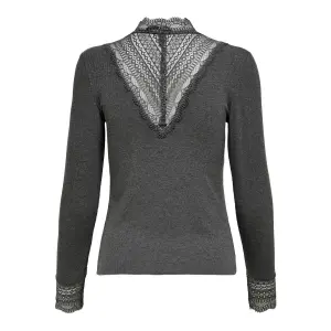 Frauen Top Only Tilde manches longues col montant lace image-3